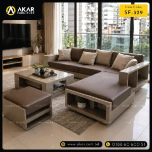 SF-329 এল-শেপ সোফা সেট — AKAR সোফা