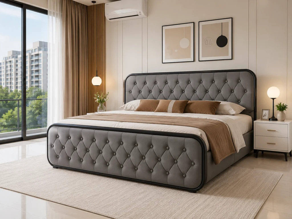 BED-502 — ডায়মন্ড টাফটেড খাট