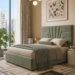 BED-510 সেজ-সবুজ সানবার্স্ট খাট | AKAR