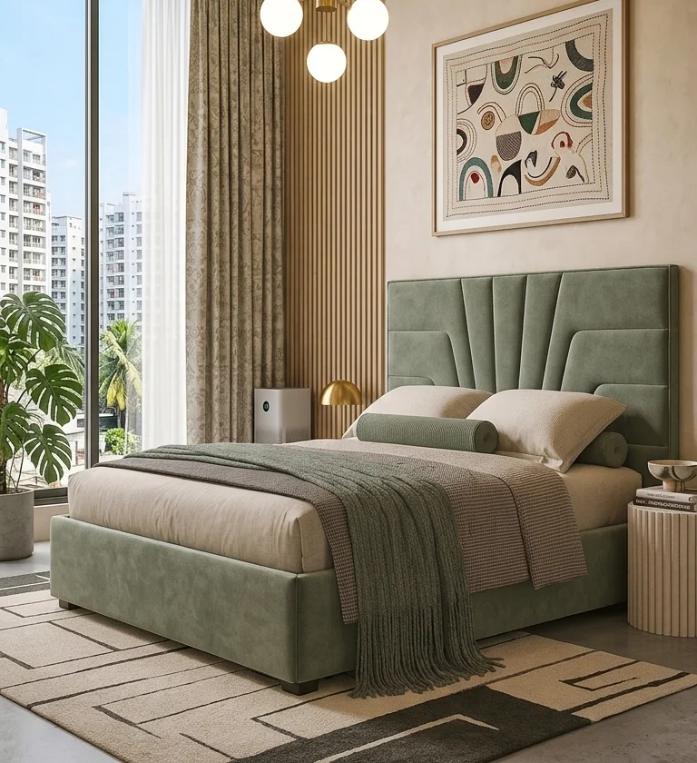 BED-510 — সেজ-সবুজ সানবার্স্ট খাট