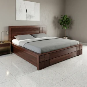 BED-521 সেগুন গ্রুভ স্টোরেজ খাট | AKAR